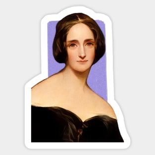 English Writer Mary Shelley illustration Sticker